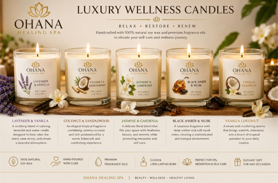 Ohana Healing Spa Candle