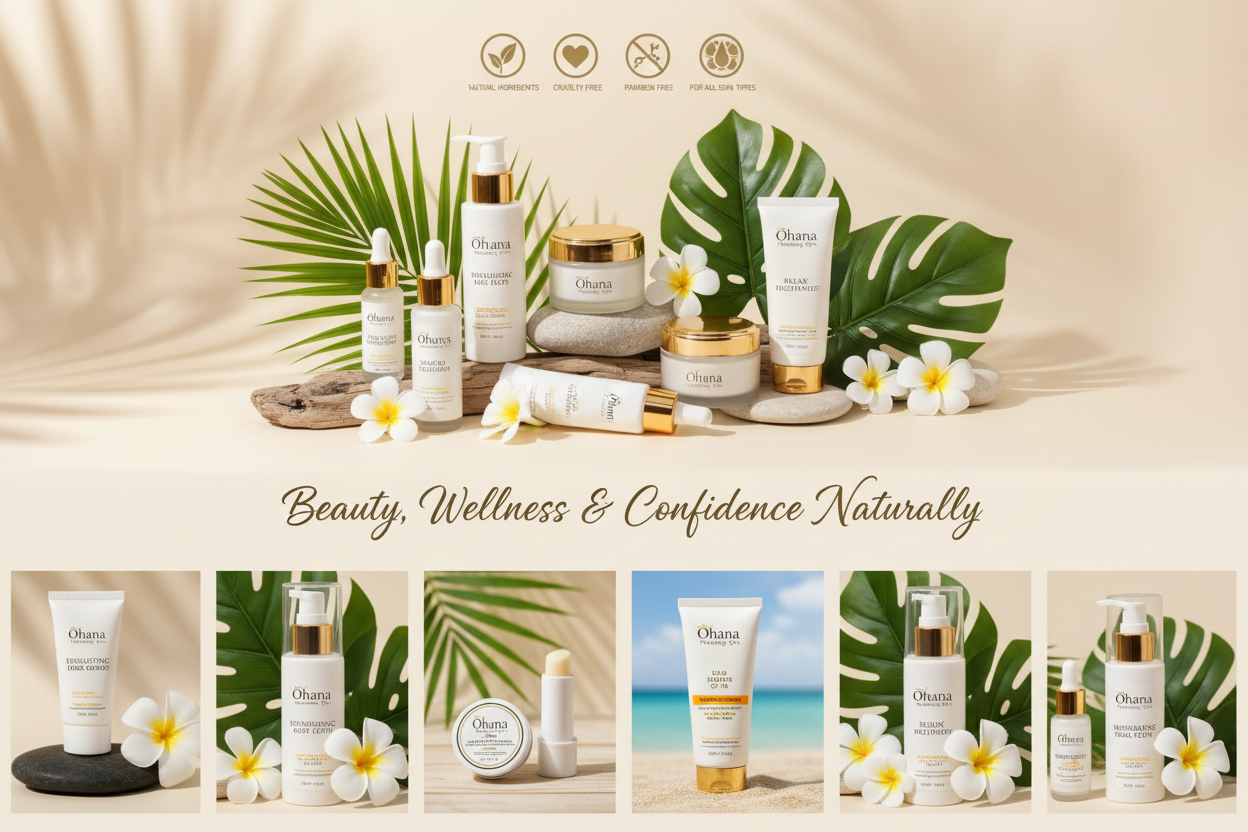 Ohana Healing Spa Skincare Collection Banner v2